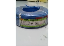 สายไฟ THW 1x4 สีน้ำเงิน