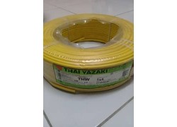 สายไฟ THW 1x4 สีเหลือง