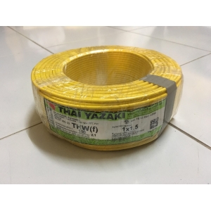 สายไฟ THW (F)1x1.5 สีเหลือง