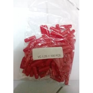 ปลอกหุ้มหางปลา 1.25สีแดง 