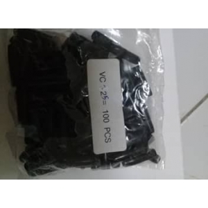ปลอกหุ้มหางปลา 1.25สีดำ